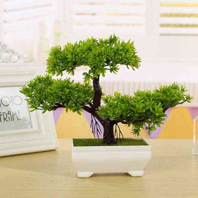 Szimulációs fenyőfa cserepes növény - mesterséges bonsai szimulációs cserepes növény