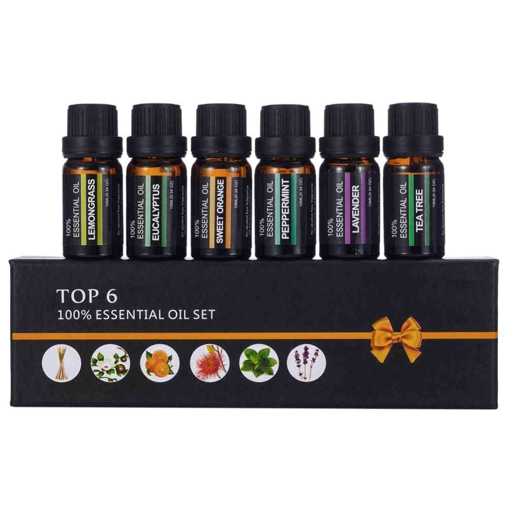 Sada čistých prírodných aromaterapeutických olejov pre zvlhčovač, vo vode rozpustná vôňa