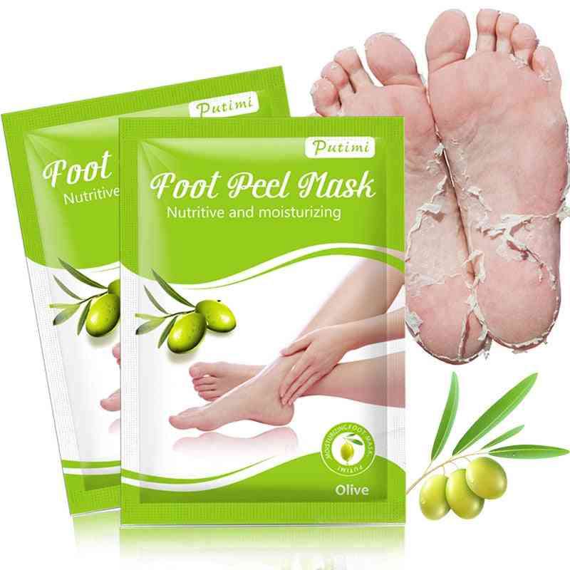 Exfoliating Foot Mask - Whitening Dead Skin Remover , Foot Peeling Mask For Pedicure