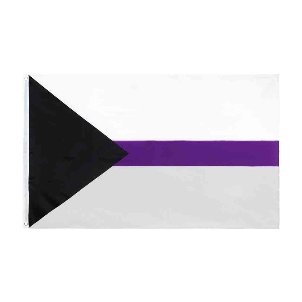 Lgbtqia ace gemeenschap demi aseksuele trots vlag 90x150cm