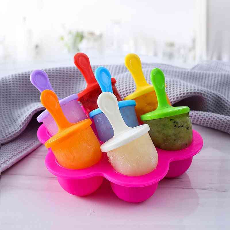 Multicolor Diy Popsicle Maker - Ice Cube Molds
