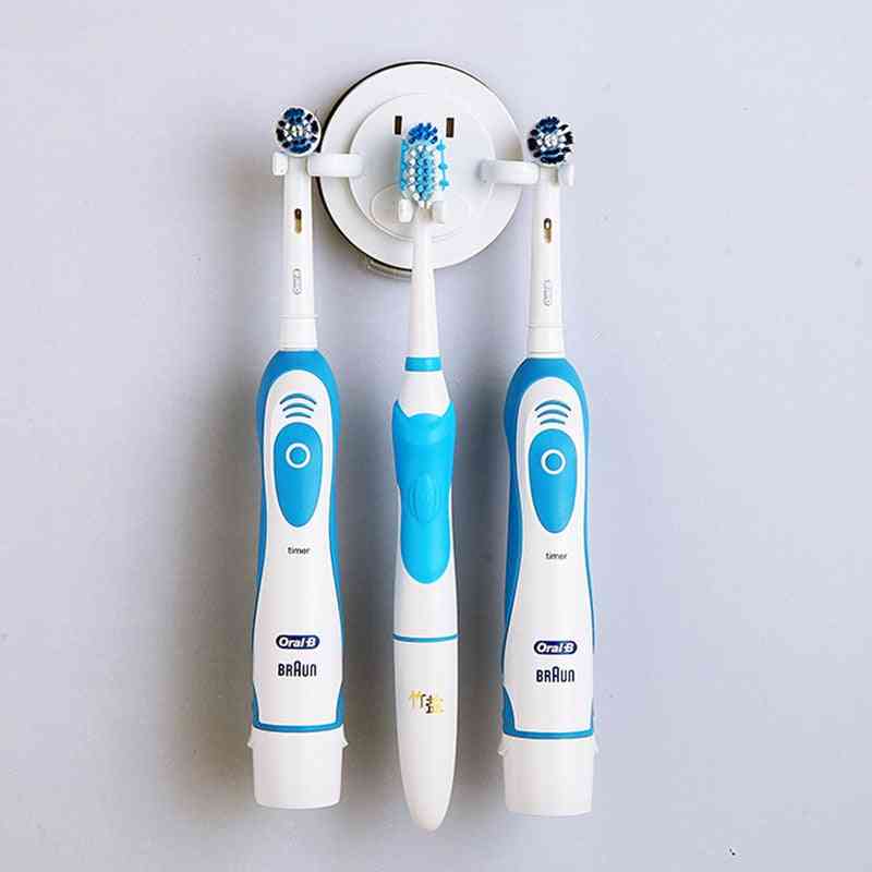 Electric Wall Mount Toothbrush & Toothpaste Holder Bathroom Accessories Suction Cup