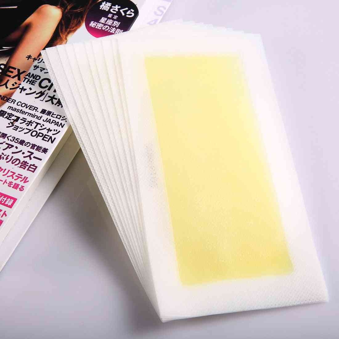 Hair Removal Double Sided Cold Wax Strip Papers For Leg ,body, Face Waxing