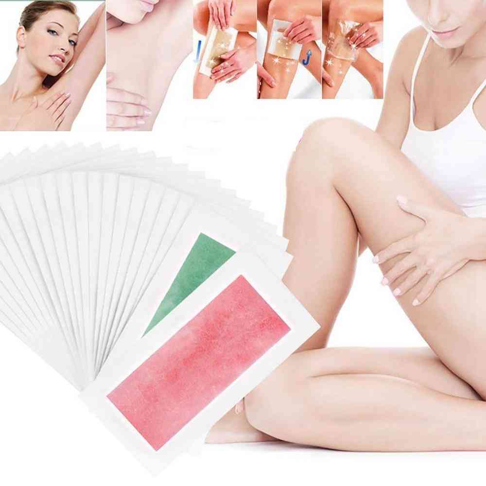 10pcs Natural Beeswax Double Side Depilation Hair Removal Wax Strips