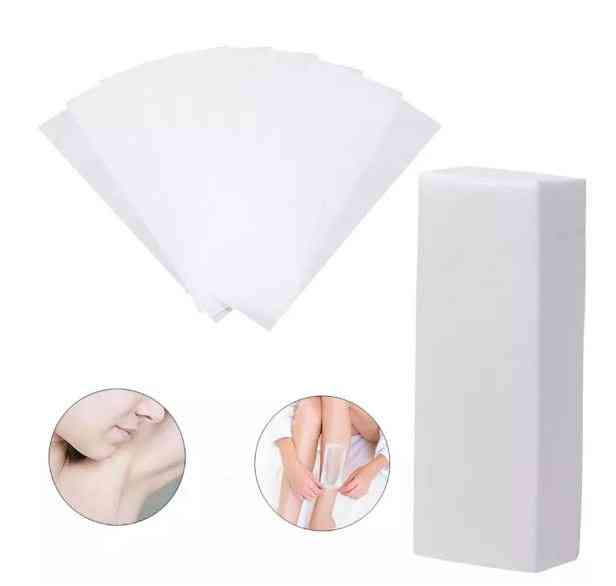 100pcs Nonwoven Body Cloth Hair Removal Epilator Wax Strip Paper Rolls