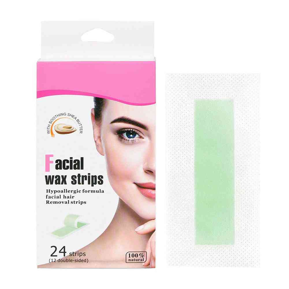 Pofessional Hair Removal Wax Strips For Depilation - Double Sided Cold Wax Paper For Bikini Leg B,ody ,face