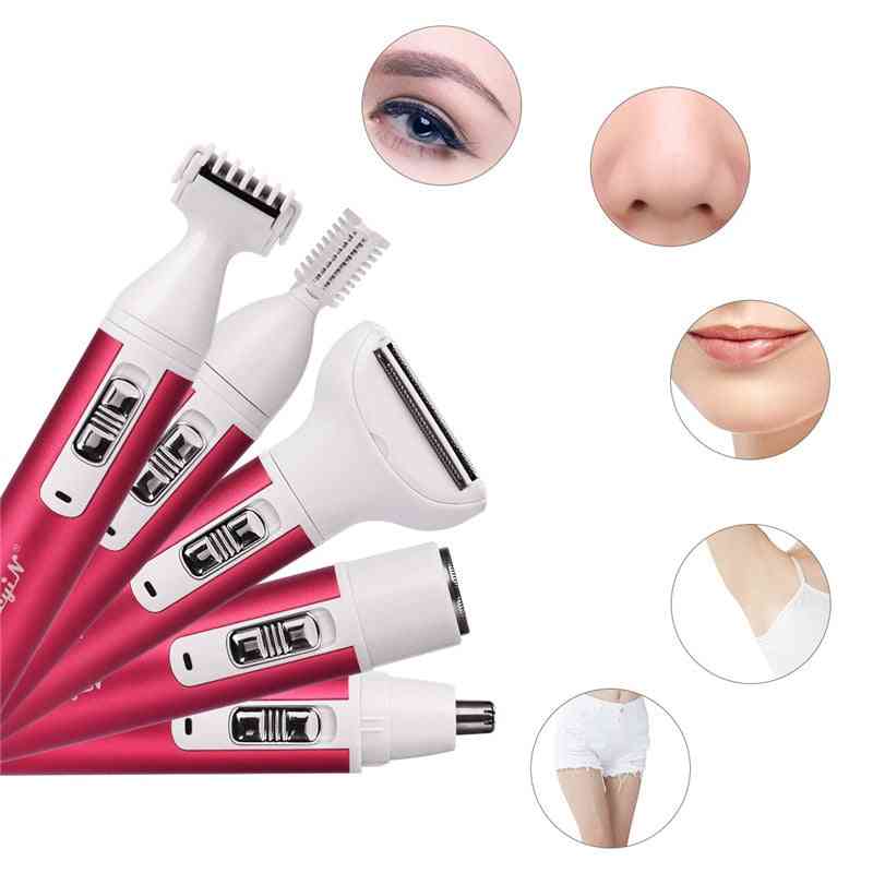 5 In 1 Women Epilator Eyebrow Trimmer - Lady Shaver For Hair Removal