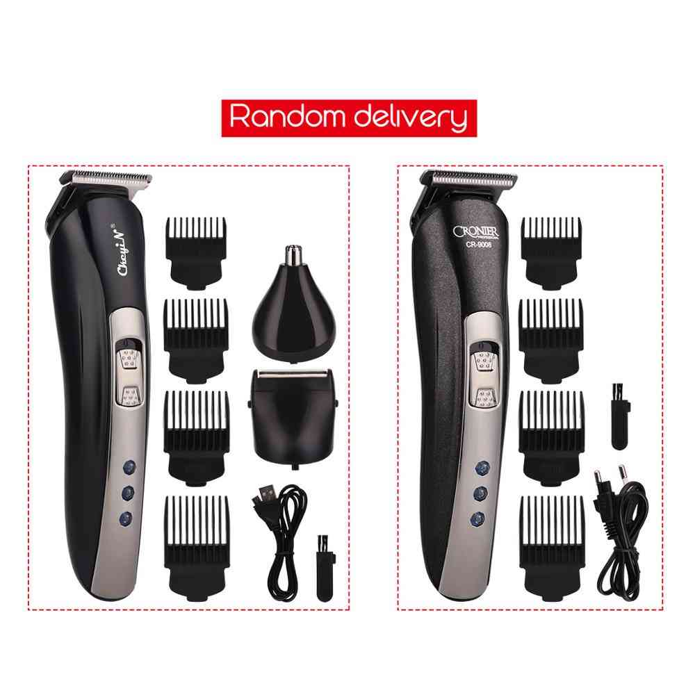 3 i 1 elektrisk hårtrimmer för hårklippare för män - USB uppladdningsbara kraftfulla verktyg för hårklippning