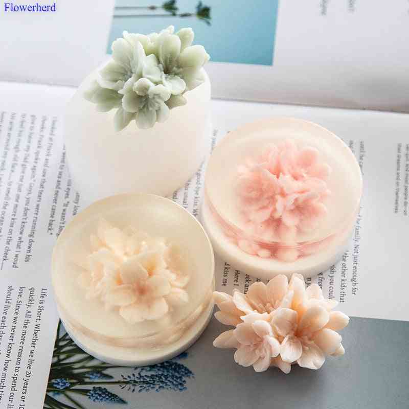 3d Flower Chocolate, Fondant Cake Decorating Food Grade Soap Mold - Baking Tools Silicone Molds