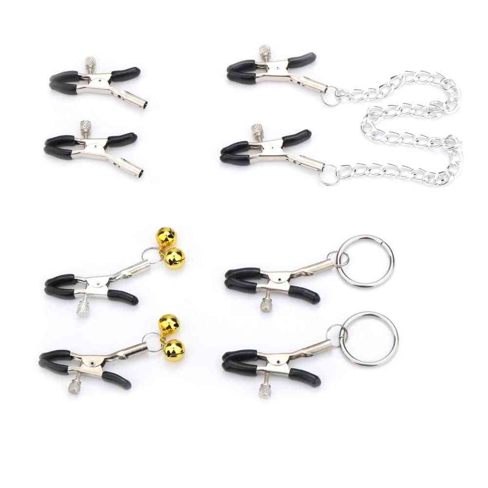 Fantasy Nipple , Breast Clamps With Metal Chain