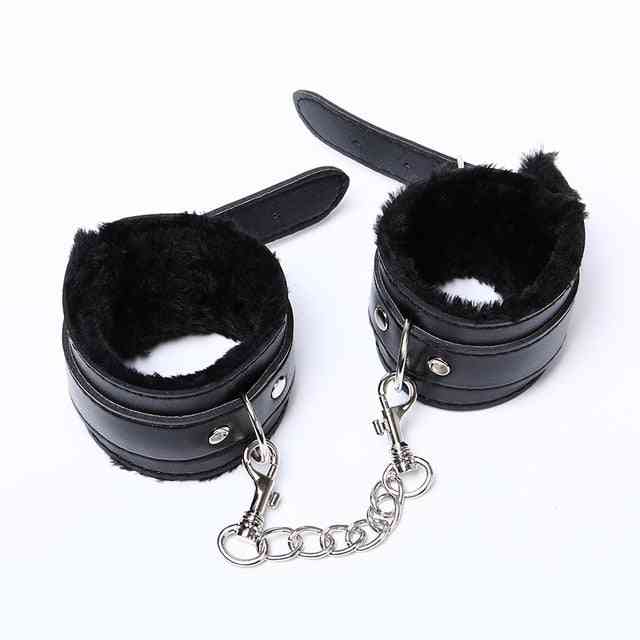 Soft Pu Leather Handcuffs Restraints Sex Products - Ankle Cuffs Bondage Slave Sex For Couple