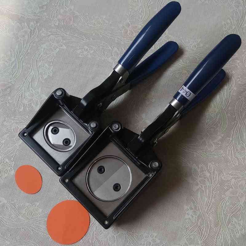 Handheld handmatige ronde en ovale papieren knop grafische punch stansmachine