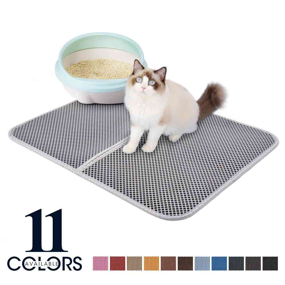 Double Layer Waterproof Non Slip Pet Cat Litter Mat Pad & Toilet