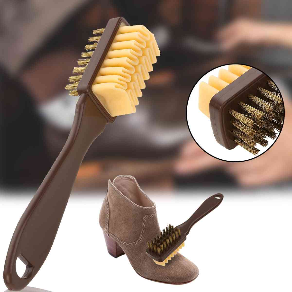 2 Sided Shoe Cleaning Brush - Rubber Eraser Nubuck Shoes Boot Cleaner