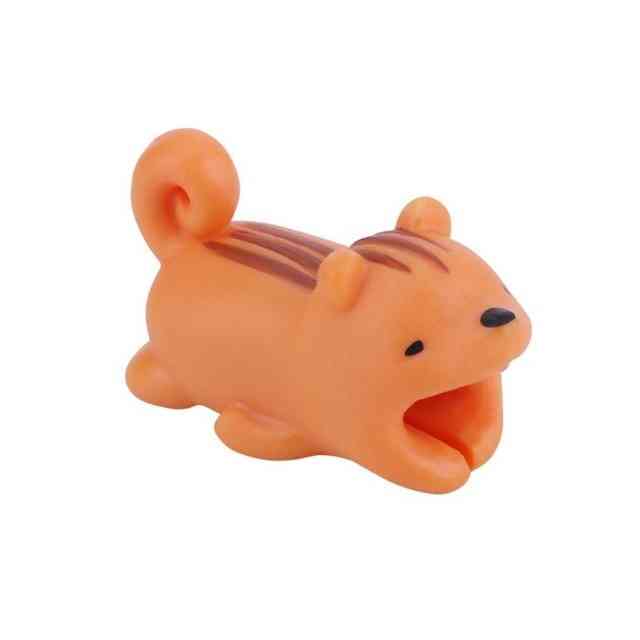 Cute Bite Cartoon Animal Cable Protector - Cord Wire Mini Cover Charging Cable Winder Protector