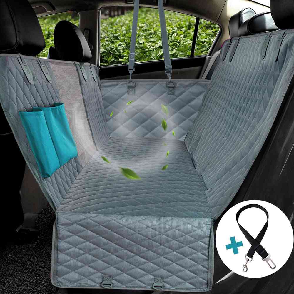 Waterproof Dog Car Seat Cover View Mesh - Hammock Cushion Protector With Zipper And Pockets