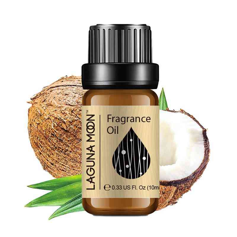 Geur 10 ml olie etherische oliën kokosolie jasmijn sinaasappel pepermunt patchouli olie voor parfum luchtbevochtiger diffuser