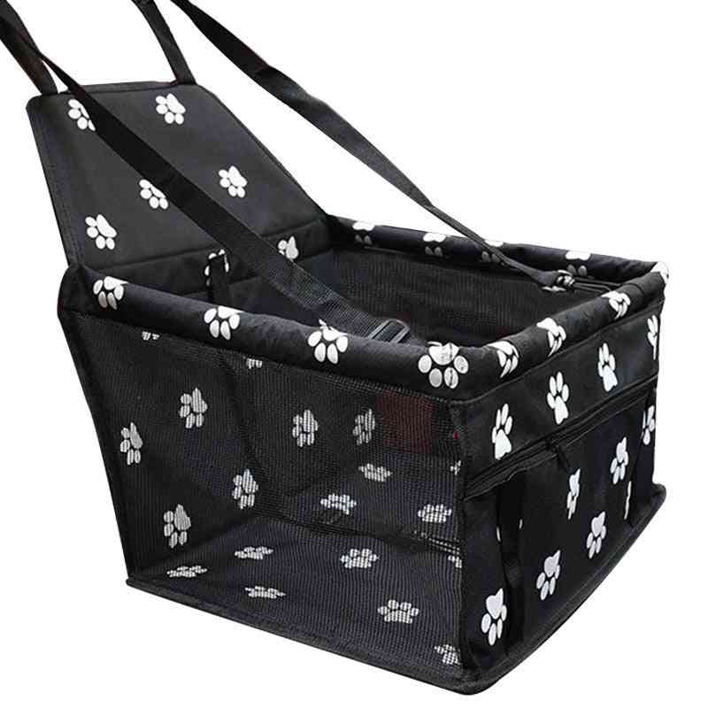 Waterproof Folding Car Carrier Basket For Small Cat Pet Dog- Safety Seat Bag Travelling Mesh