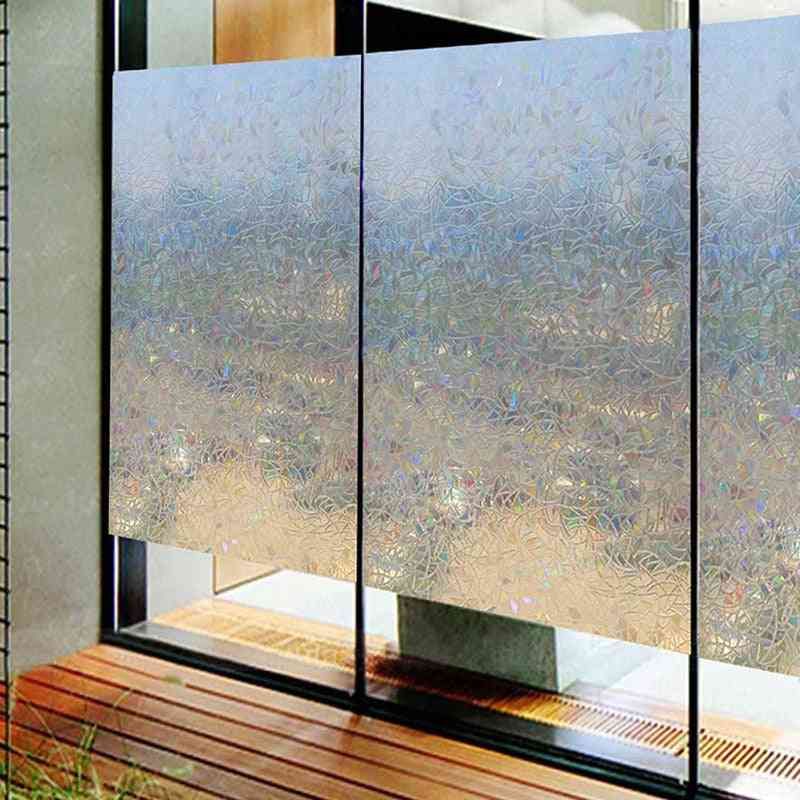 Geometric Pattern Transparent Self Adhesive Wallpaper Pvc Window Glass Door Stickers