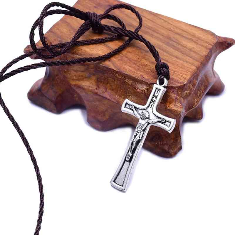 Retro Jesus Cross-necklace-christian Charm Jewelry & Women