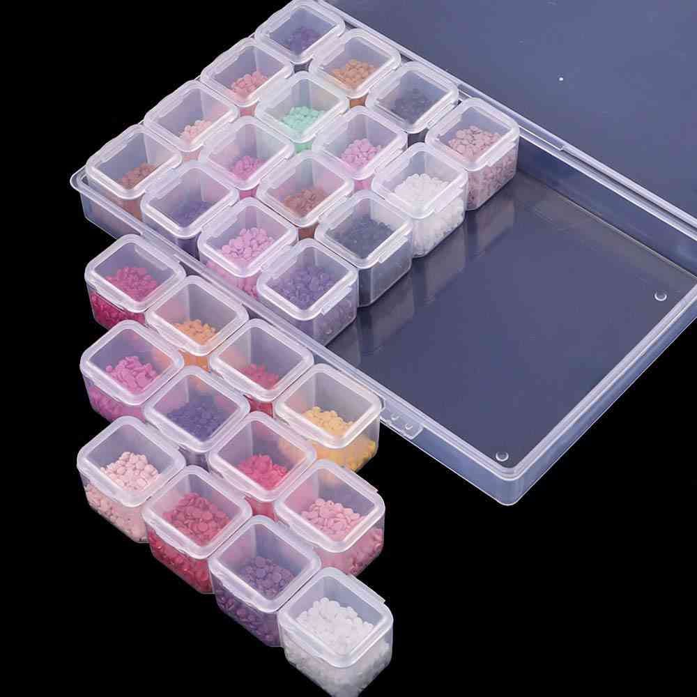 Cross Stitch Cases Storage Organizer - Lattices Diamond Embroidery Accessories
