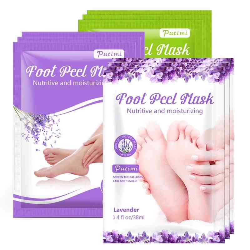 Eksfolierende fod spa bad maske peeling skrubbe pedicure fod patch fugtighedscreme død hud remover