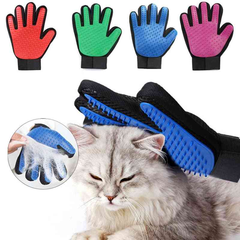 Grooming & Cleaning Pet Hair Removal, Deshedding Back Massage Gloves Dog/cat