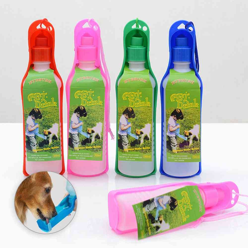 Pet Dog Cat Portable Folding Drinking Water Bottle For Outdoor & Travel