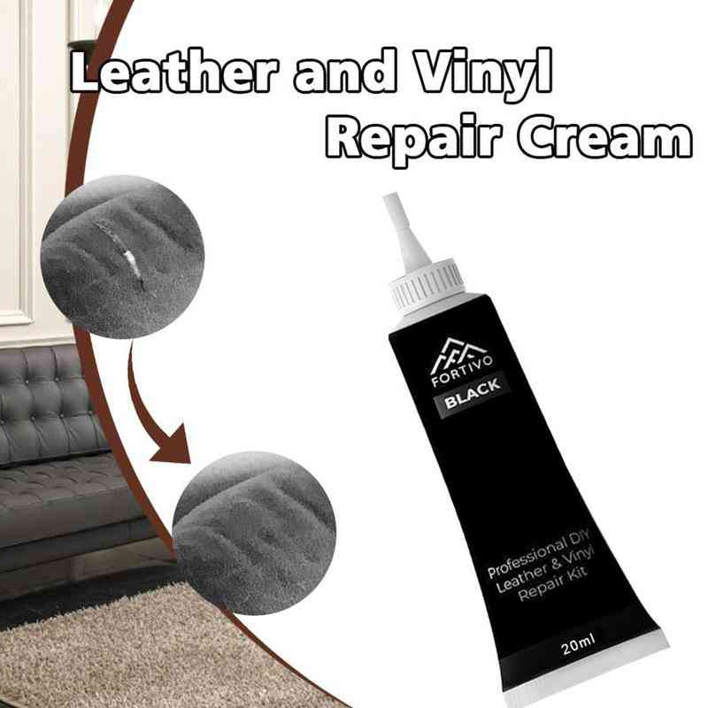 Advanced Diy Leather & Vinyl Repair Cream 20ml - Car Seats, Sofa, Jacket, Belt, Shoes Repair Tool