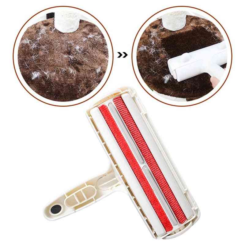 2 Way Pet Hair Remover Roller - Lint Sticking Roller Removing Dog Cat Hair