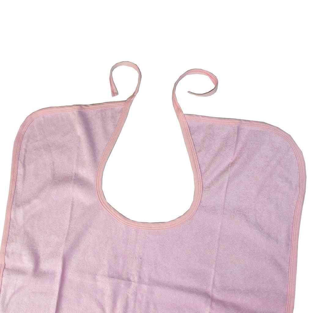 Waterproof Washable Short Adults Disability Bib Mealtime Clothing Protector Apron Soft