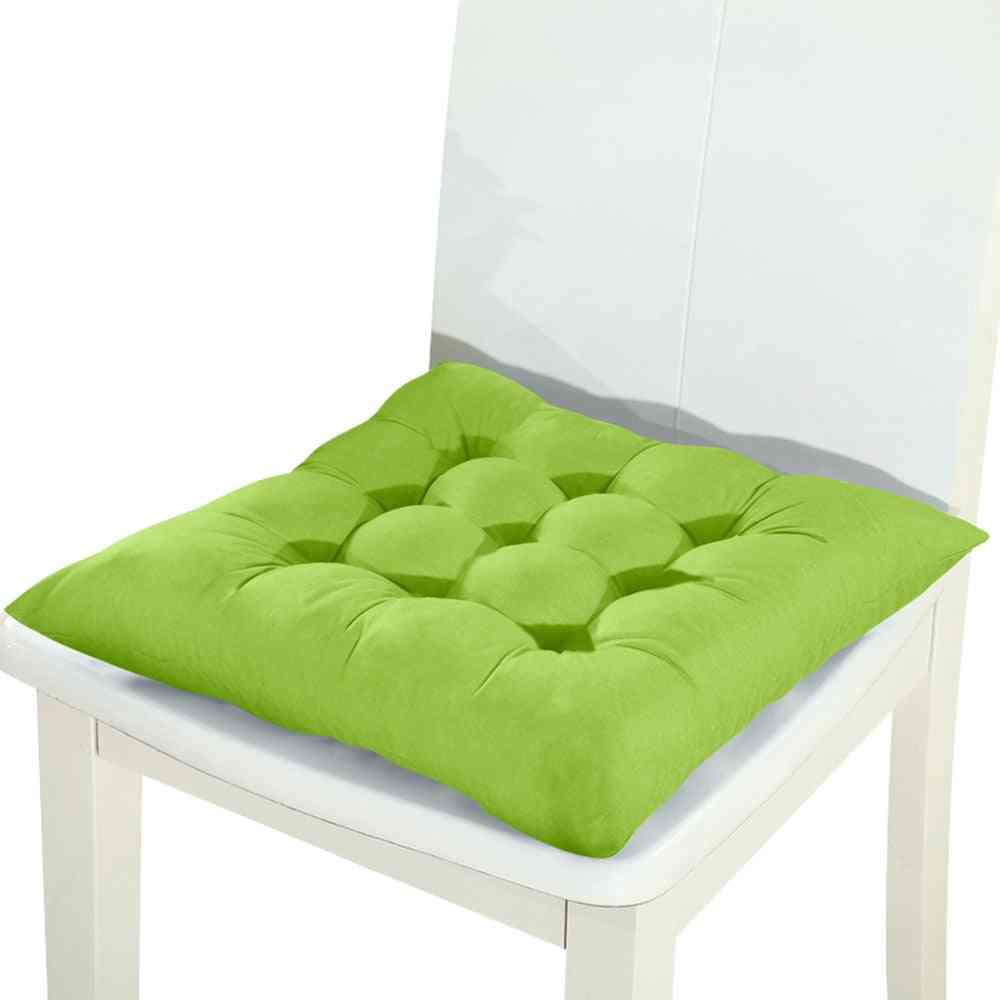 Soft Solid, Thick Square Seat Cushion For Office, Restaurant, Household