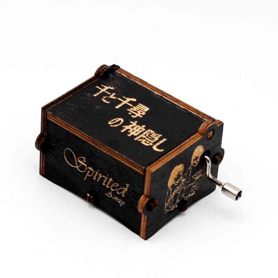 Sailor Moon Antique Engraved Wooden Musical Box