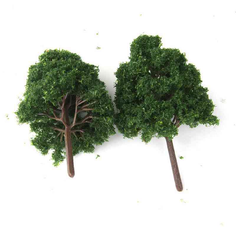 25 piezas de árboles modelo - plantas de arquitectura de árbol de diorama para paisajes de bricolaje