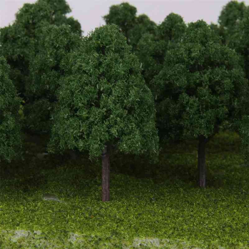 25 peças de árvores modelo - plantas de arquitetura de árvore de diorama para paisagem de cenário diy
