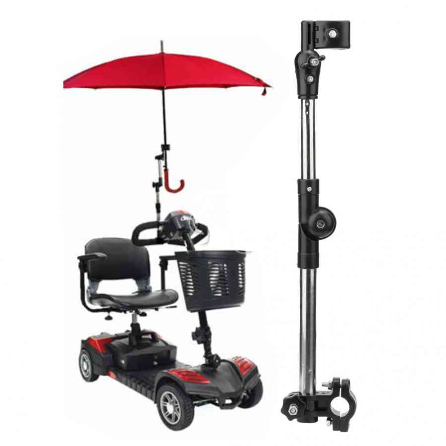 Kočárek pro vozíčkáře, připevnění deštníku jízdního kola držák řídítek - starší příslušenství pro invalidní vozíky