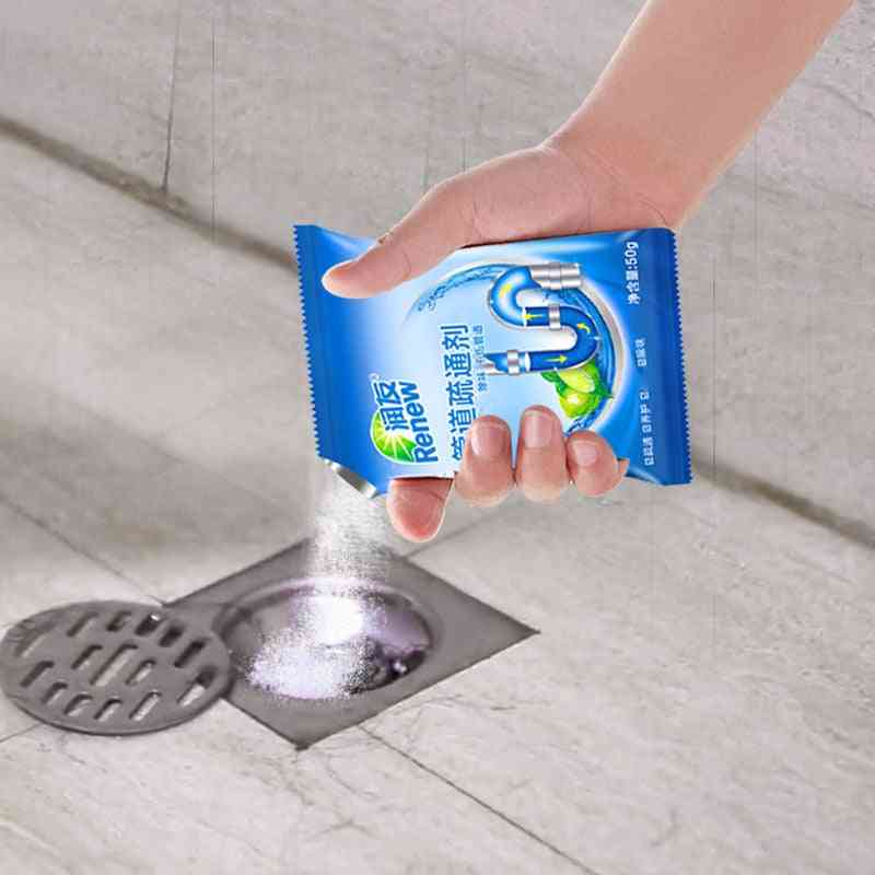 Powerful Sink Drain Cleaners - Kitchen, Toilet, Bathtub Sewer Cleaning Powder