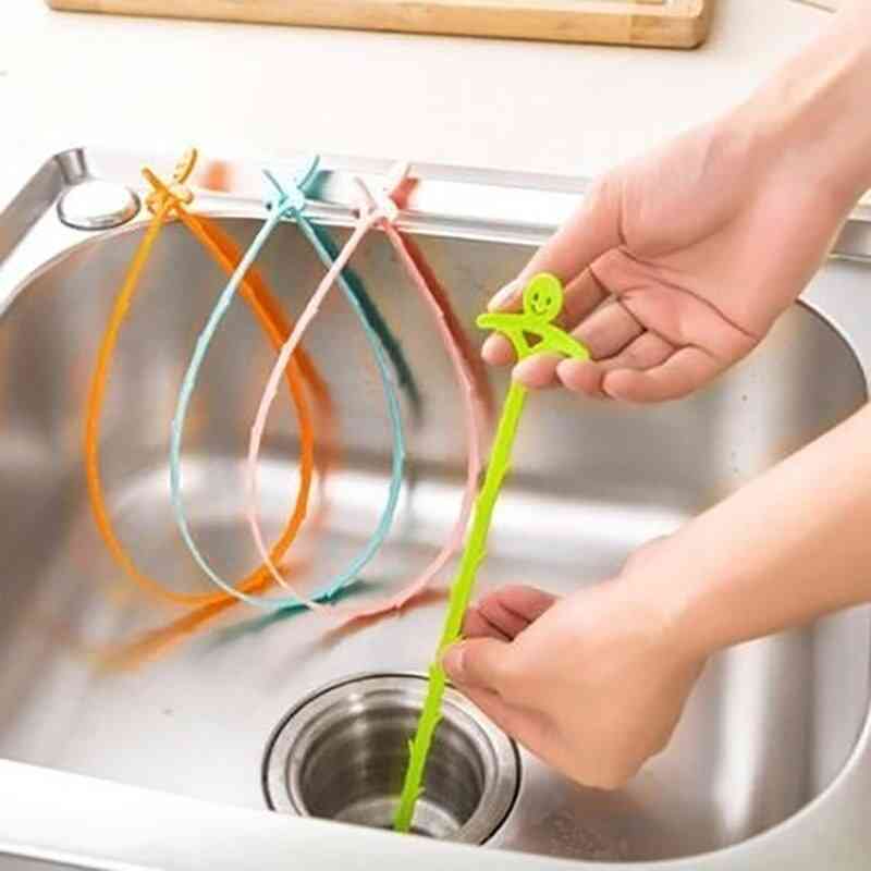Strumenti anti intasamento per la rimozione dei peli e per la pulizia del tubo del lavandino della cucina, del bagno