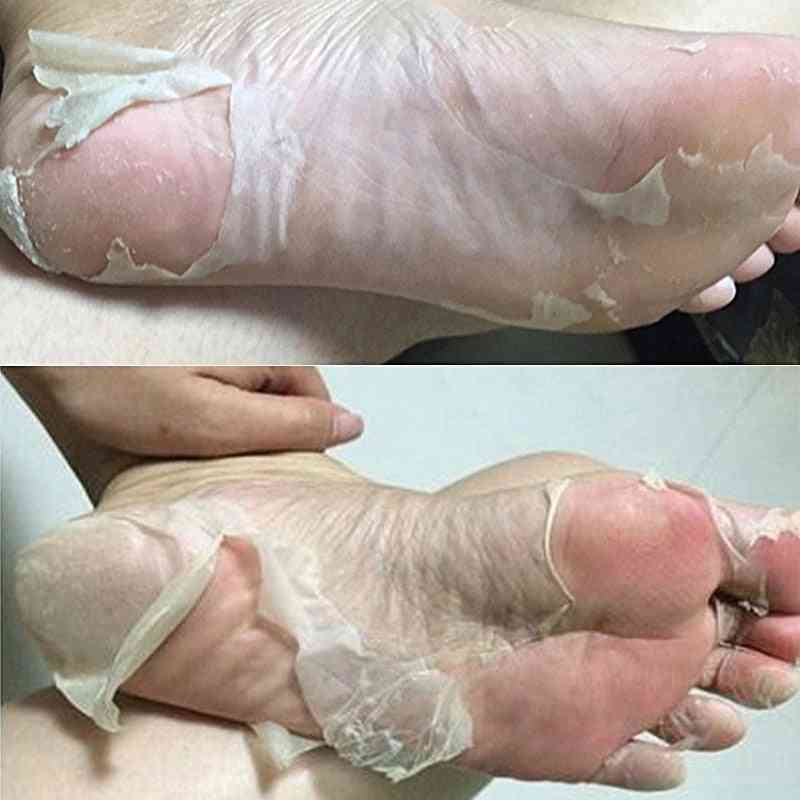 Zvlhčovanie, pedikúra, pílingová exfoliačná ponožka - kúpeľné odstránenie odumretej kože nôh, krém na starostlivosť o nohy
