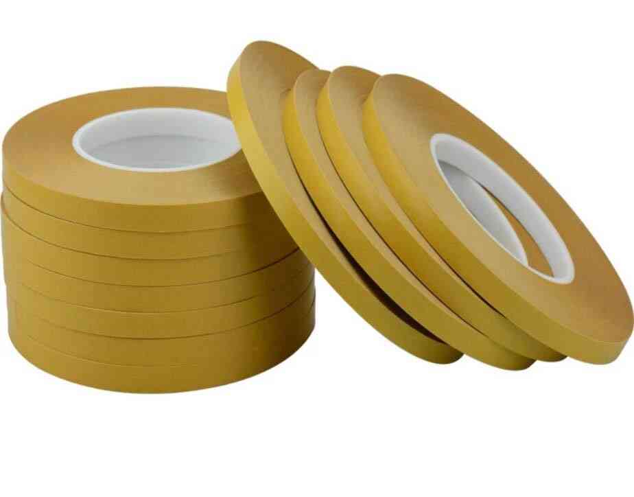 Dubbelzijdige tape - huisdier acrylkleefstof geen spoor gele film voor helder, sterk transparant verpakkingspapier