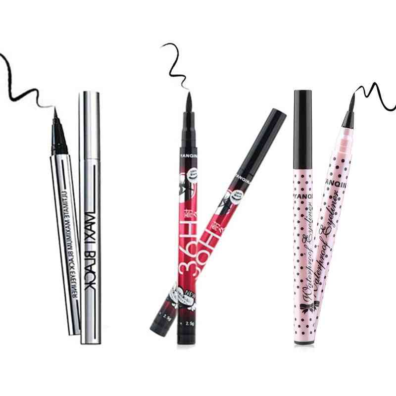 Black Long Lasting Eyeliner Pencil - Waterproof, Smudge Proof, Cosmetic Beauty Makeup Liquid