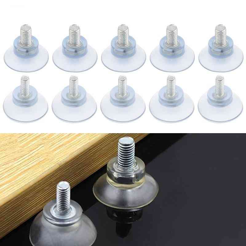 Transparent Rubber Suction Cup Hooks For Glass Table Tops