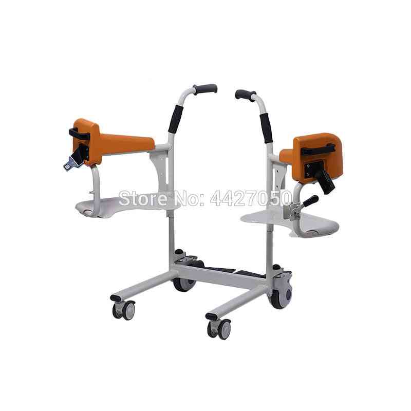 Elderly Commode And Bath Chair - Multifunction Lifting Mobile Machine, Manual Mobile Wheelchair