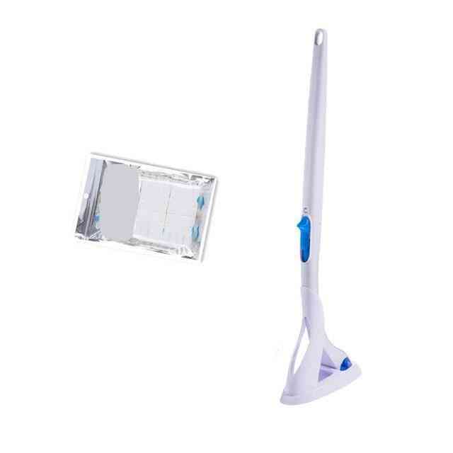 Toilet Brush With Stand Holder, Long Handle Disposable Cleaning Brush For Bathroom