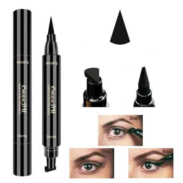 Double Headed Seal Eyeliner Stamp - Waterproof Pencil Eye Makeup