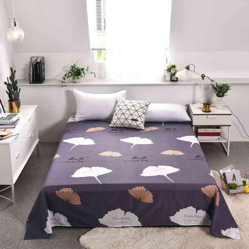 Modern Plain Dyed Print High Quality Soft Cotton Flat Bed Sheet And Pillowcase