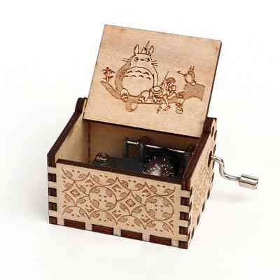 Totoro- 18 Tones, Hand Cranked, Wooden Music Box