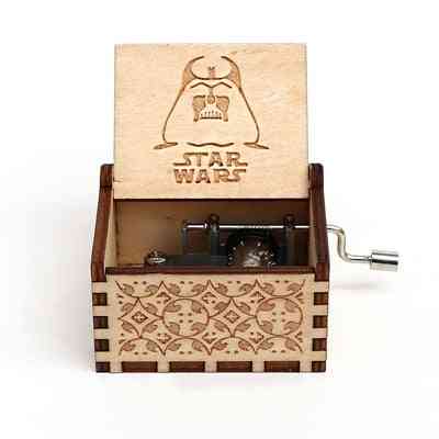 Star Wars Collectibles - Antique Carved, Hand Cranked Wooden Music Box