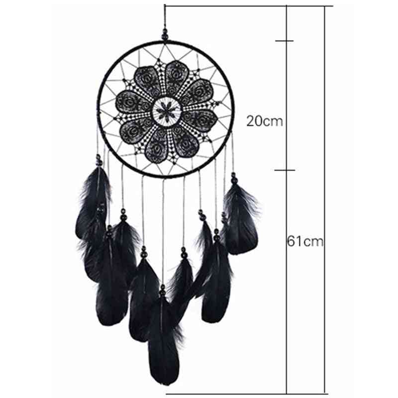 Indian Style Handcrafted Dreamcatcher - Pendant Dream Catcher Home Wall Art Hangings Decorations