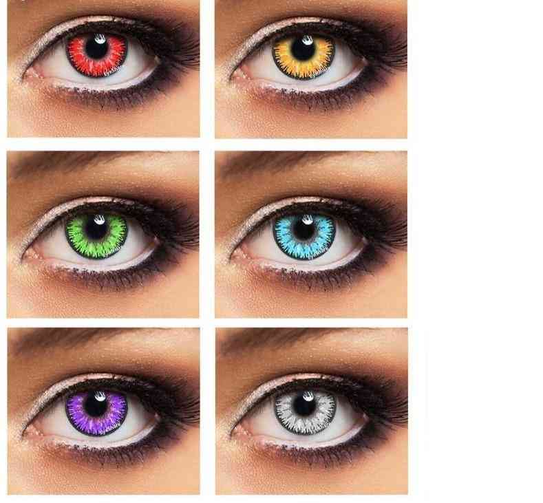 Godteri farge årlig farge kosmetisk kontaktlinse forstørre kontaktlinser øyenfarge